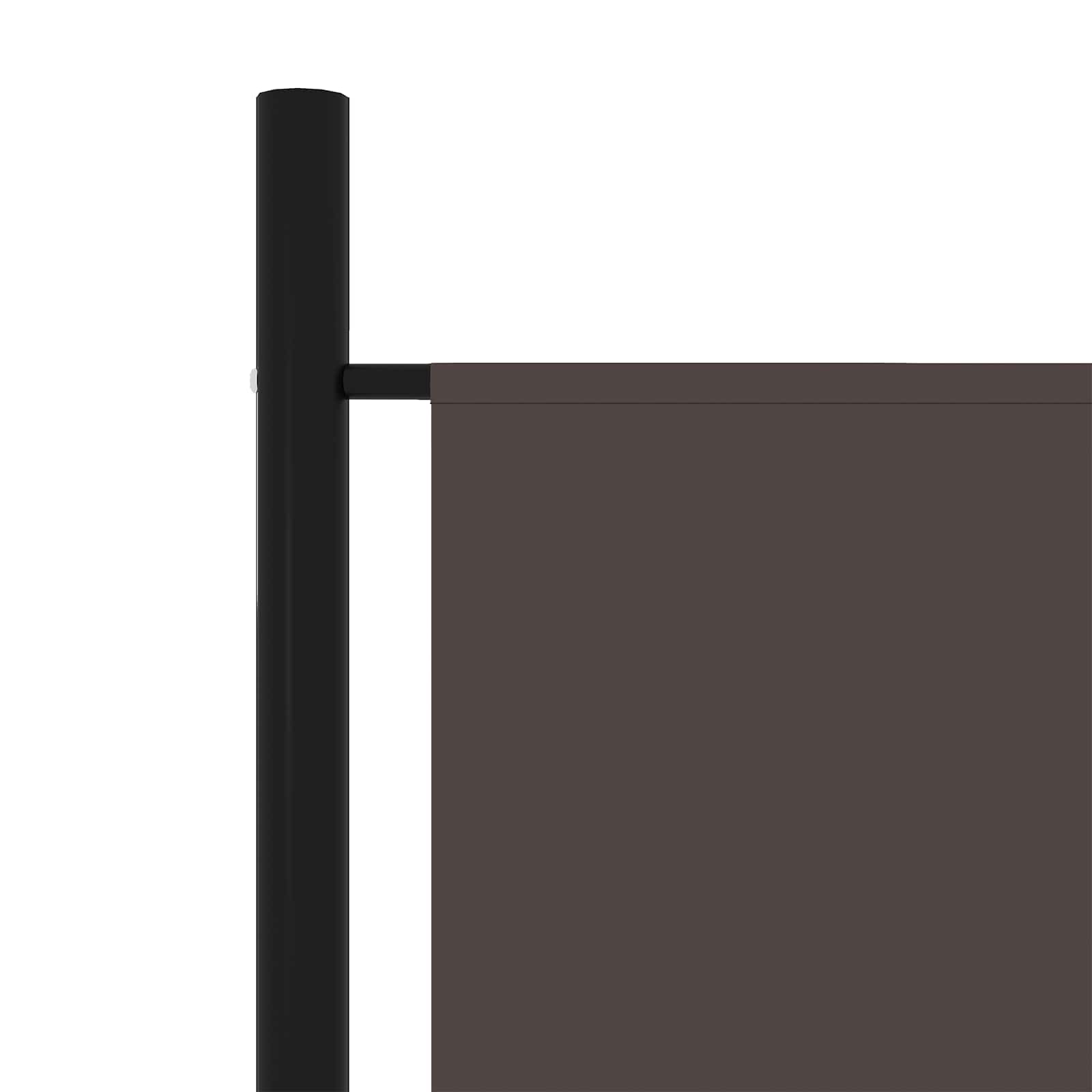 320724 vidaXL 5-Panel Room Divider Brown 250x180 cm 5