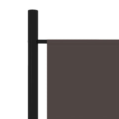 320724 vidaXL 5-Panel Room Divider Brown 250x180 cm 5