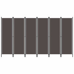 320729 vidaXL 6-Panel Room Divider Anthracite 300x180 cm 1