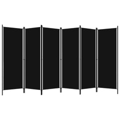 320730 vidaXL 6-Panel Room Divider Black 300x180 cm 2
