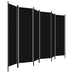 320730 vidaXL 6-Panel Room Divider Black 300x180 cm 3