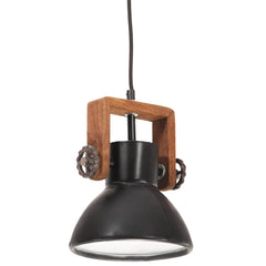vidaXL Hanging Lamp | Black | Iron | 19 cm diameter | Hanging Lamp | Round 2