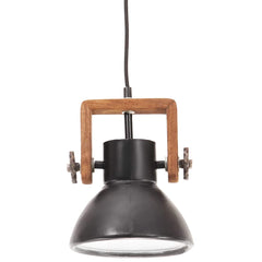 vidaXL Hanging Lamp | Black | Iron | 19 cm diameter | Hanging Lamp | Round 3