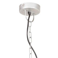 vidaXL Hanging Lamp | Silver | Iron with silver coat finish | Medium 5