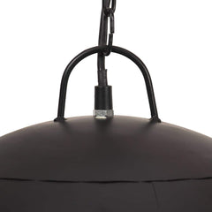 vidaXL Hanging Lamp | Black | Iron | Medium | Hanging Lamp | Round | Industrial 6