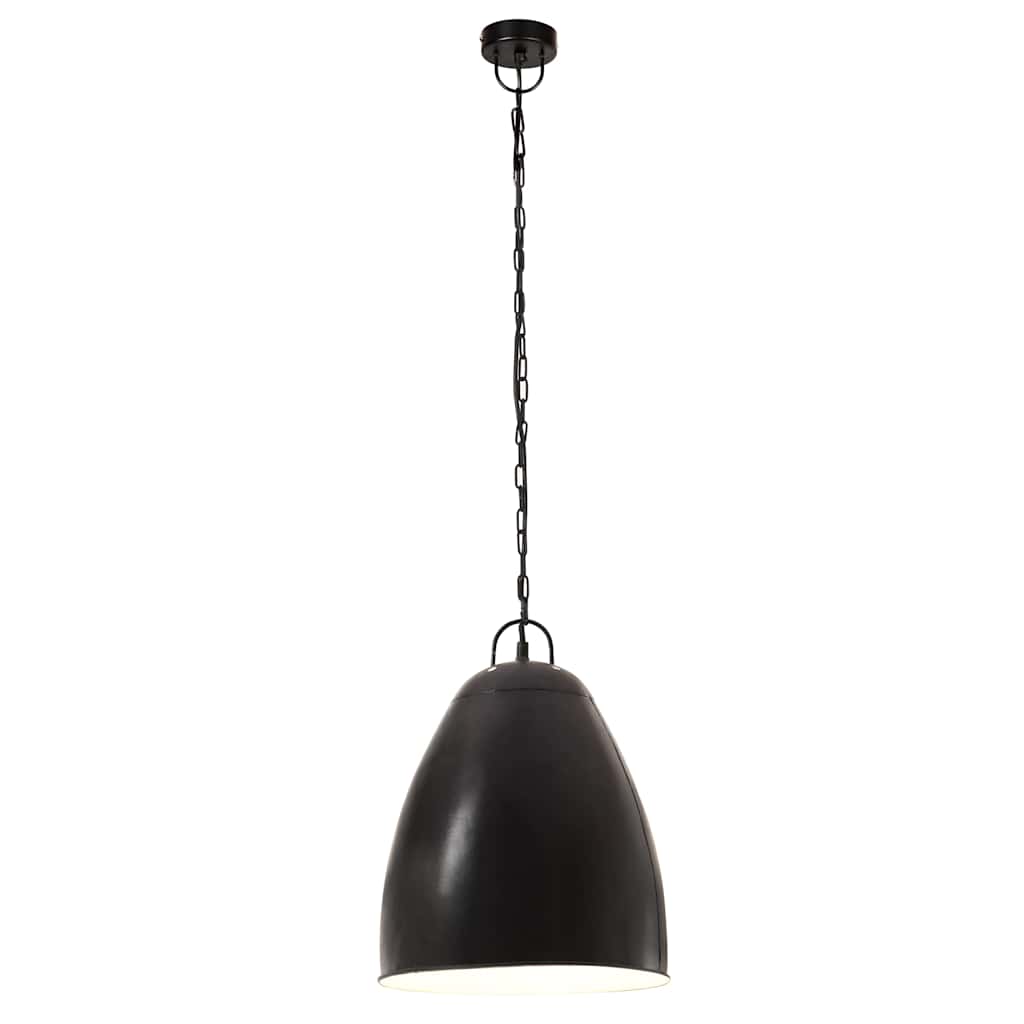 vidaXL Hanging Lamp | Black | Iron with black coating | Medium | Industrial 4