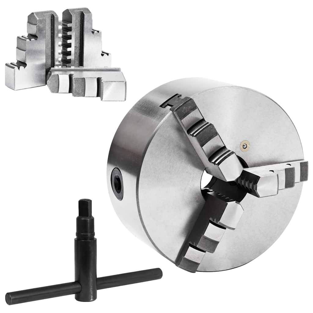 Self-Centering Lathe Chuck Steel K11 80 160 mm 3 jaw