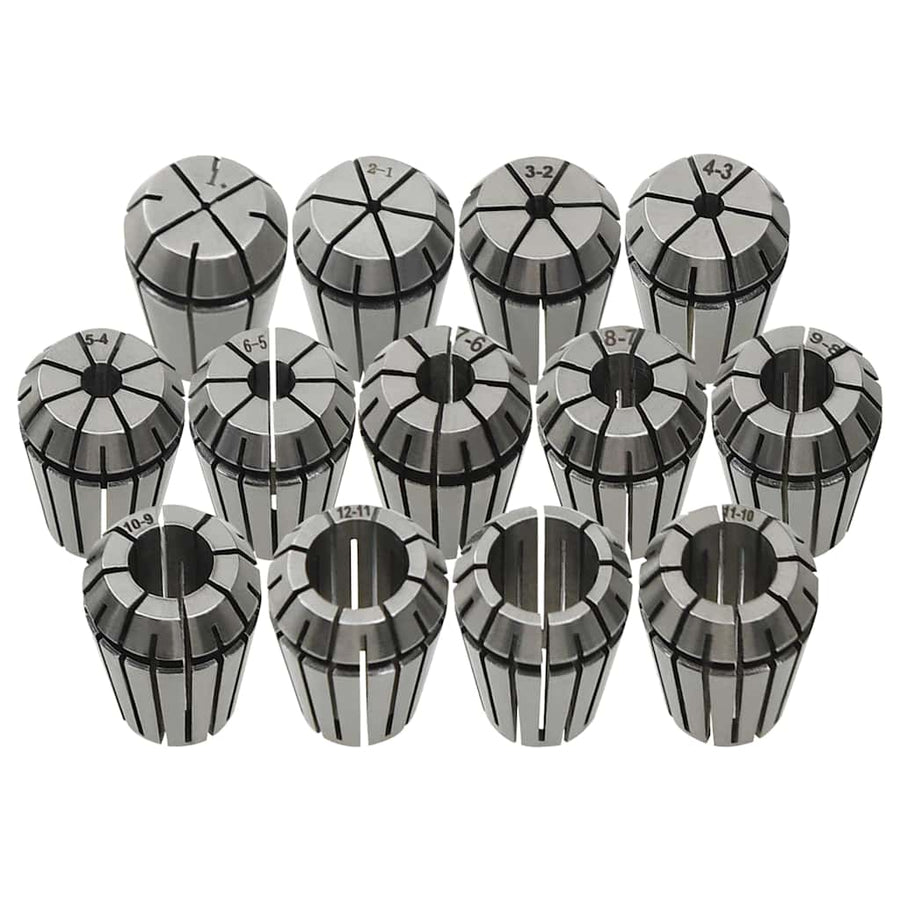 146722 vidaXL ER20 Collets 13 pcs Turning Tool Set 1