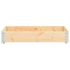 vidaXL Raised Bed 80x120 cm Solid Pine Wood 3
