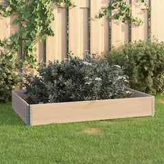 vidaXL Raised Bed 80x120 cm Solid Pine Wood 1