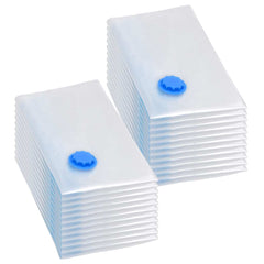 vidaXL Vacuum Travel Bag | Set of 20 | Transparent and Blue | Plastic 1