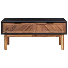 289908 vidaXL Coffee Table 90x50x40 cm Solid Acacia Wood and MDF 3