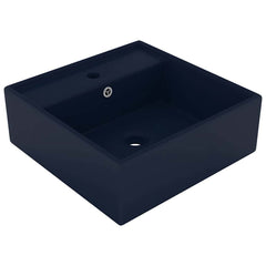 Luxury Basin Overflow Square Matt Pink 41x41 cm Ceramic Matte dark blue