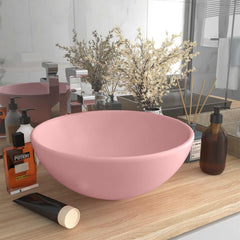 Wash Basin in Matte Pink