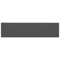 vidaXL Bathroom Sink with Overflow Ceramic Dark Grey 4