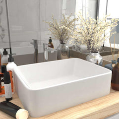 vidaXL Luxury Wash Basin Matt Pink 41x30x12 cm Ceramic