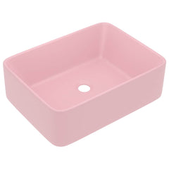 vidaXL Luxury Wash Basin Matt Pink 41x30x12 cm Ceramic 2