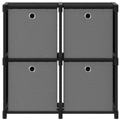 vidaXL Display Shelf | Black and Grey | 100% polyester, steel | Medium 2