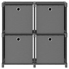 vidaXL Display Shelf | Grey | Polyester fabric and steel | Medium 2