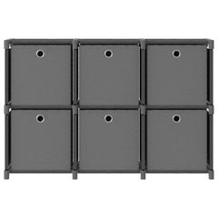 vidaXL Display Shelf | Grey | Fabric (100% polyester), steel | Medium 2