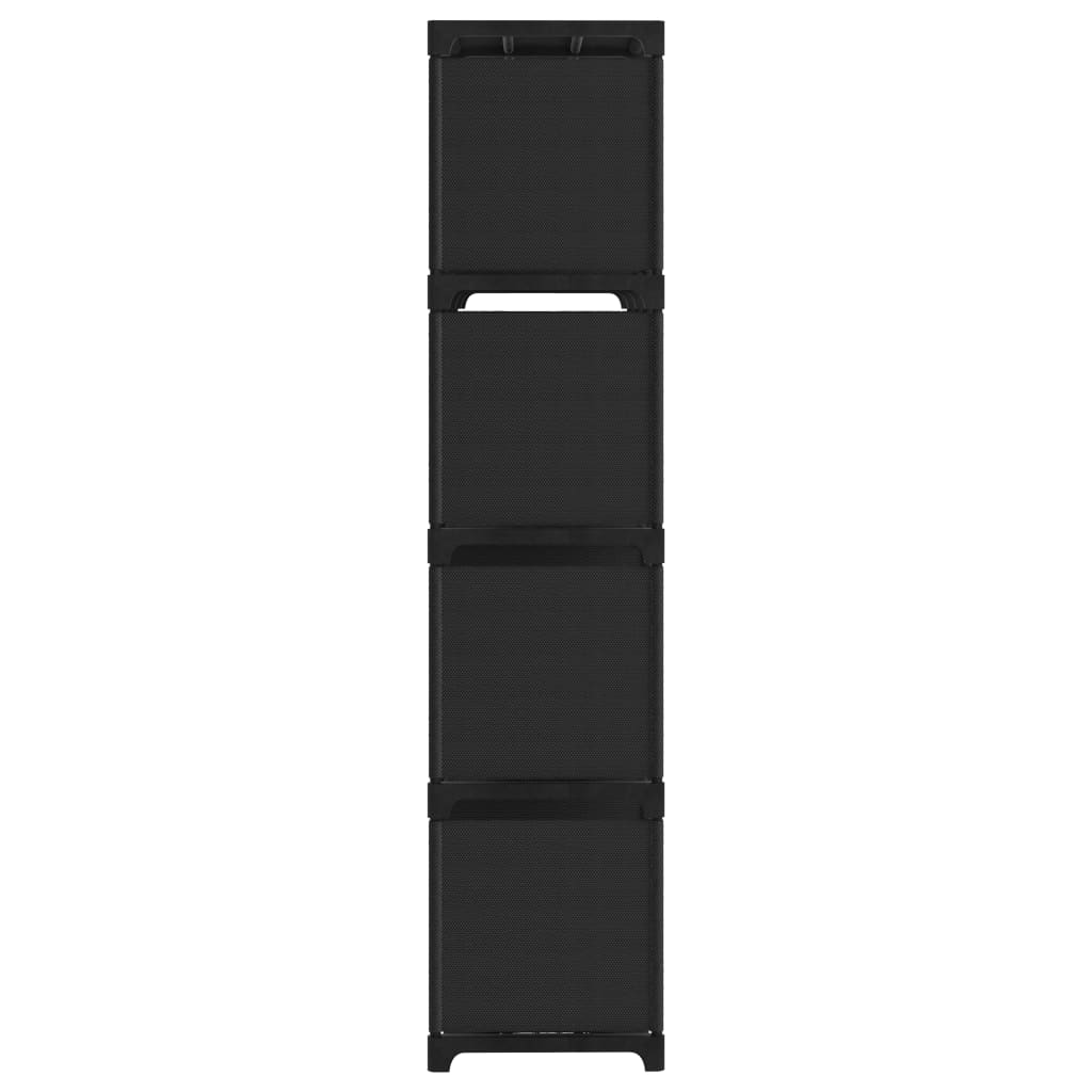 vidaXL Display Shelf | Black | Fabric (100% polyester), steel | Large 3