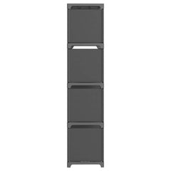 vidaXL Display Shelf | Grey | Fabric (100% polyester), steel | 103x30x141 cm 3