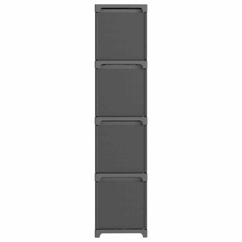 vidaXL Display Shelf | Grey | Fabric (100% polyester), steel | Large 3