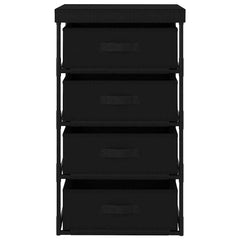 vidaXL Storage Rack | Black | Steel, fabric (100% polyester) | Medium 2