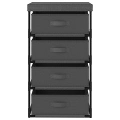 vidaXL Storage Rack | Steel Grey | Steel, Fabric (100% Polyester) | Medium 2