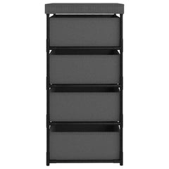 vidaXL Storage Rack | Steel Grey | Steel, Fabric (100% Polyester) | Medium 4