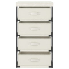 vidaXL Storage Rack | Cream | Steel, Fabric (100% Polyester) | Lightweight 2