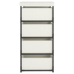 vidaXL Storage Rack | Cream | Steel, Fabric (100% Polyester) | Lightweight 4