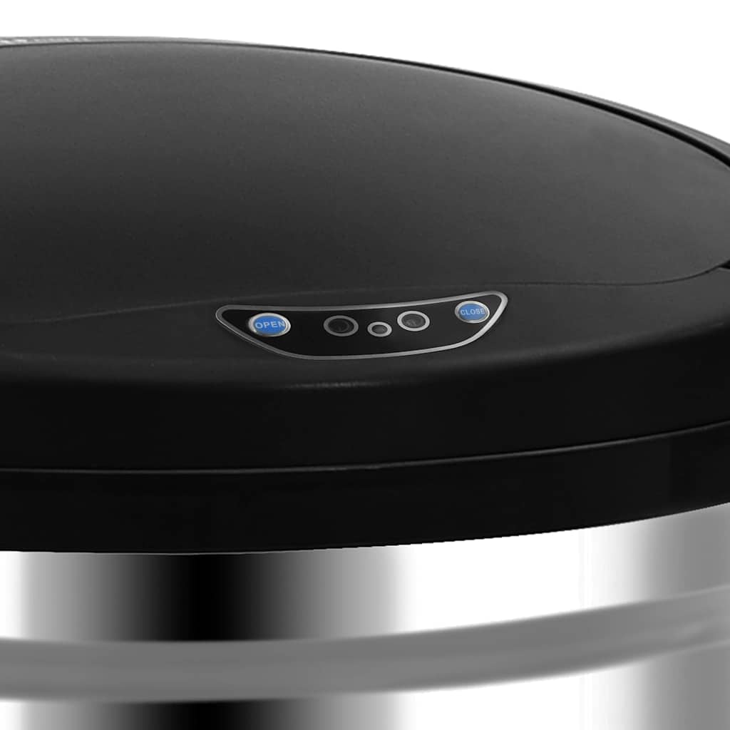 Automatic Sensor Dustbin Stainless Steel Silver 30 l
