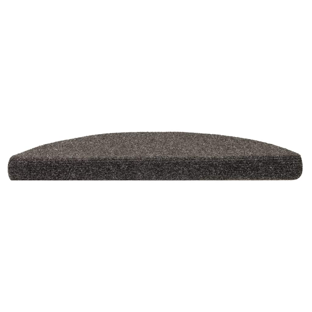 vidaXL Stair Mat | Set of 15 | Anthracite | Needle-Punched Fabric (100% PP) 3