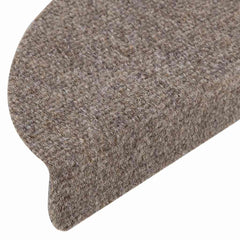 vidaXL Stair Mat | Set of 15 | Cream | Needle-punched fabric (100% PP) | Medium 6