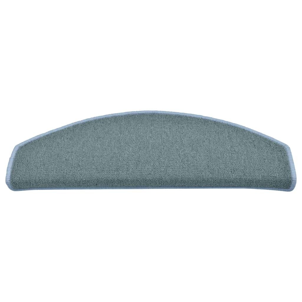 vidaXL Stair mats 15 pcs 65 x 24 x 4 cm Non-Slip Sea Blue 4