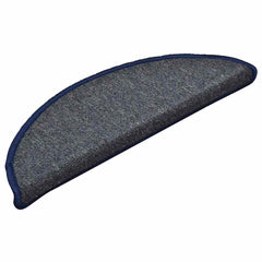 vidaXL Stair mats 15 pcs 56 x 17 x 3 cm Non-Slip Dark Grey and Blue 3