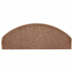 vidaXL Stair mats 15 pcs 65 x 24 x 4 cm Non-Slip Brown 5