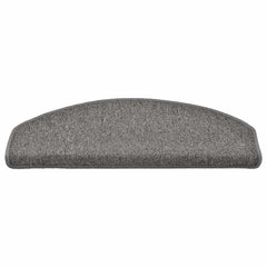vidaXL Stair mats 15 pcs 65 x 24 x 4 cm Non-Slip Grey and Black 4