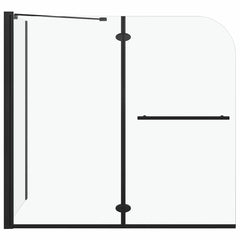 Bi-Folding Shower Enclosure 120 x 67 x 129 cm Transparent