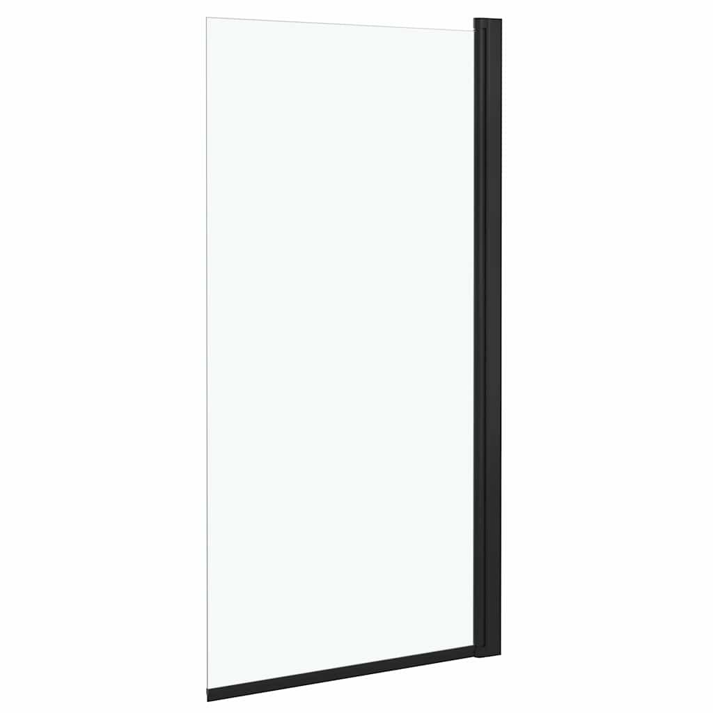 Shower Enclosure ESG 68x130 cm Black Transparent