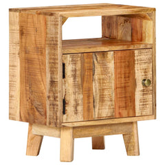 vidaXL Bedside Table 40x30x50 cm Rough Mango Wood 1