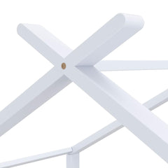 vidaXL Kids Bed Frame | White | Solid pine wood, plywood | Toddler | Durable 5