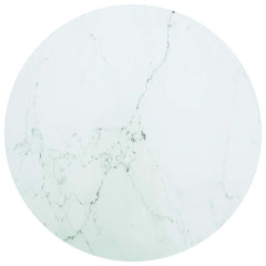 vidaXL Table Top | White | Tempered Glass | Small |  Pattern  | Table Top 1