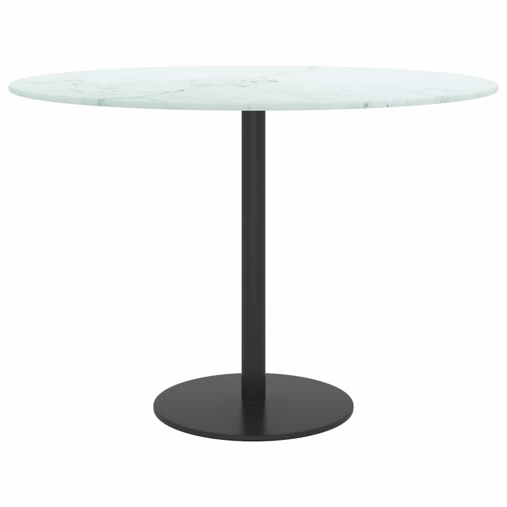 vidaXL Table Top | White | Tempered Glass | Small |  Pattern  | Table Top 3