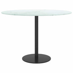 vidaXL Table Top | White | Tempered Glass | Small |  Pattern  | Table Top 3