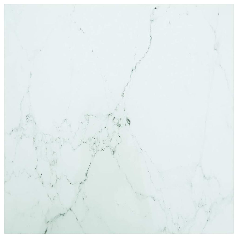 Table Top White 6 mm Tempered Glass