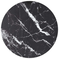 vidaXL Table Top | Black with marble design | Tempered Glass | Medium | Durable 1