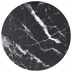 vidaXL Table Top | Black | Tempered glass | 90 cm | Decorative Inlays 1