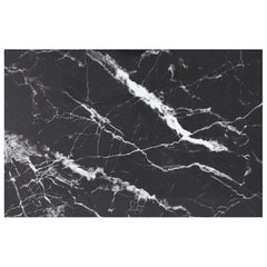 vidaXL Table Top | Black with marble pattern | Tempered Glass | Standard 1
